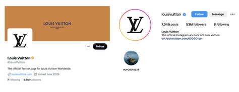 louis vuitton social media presence.